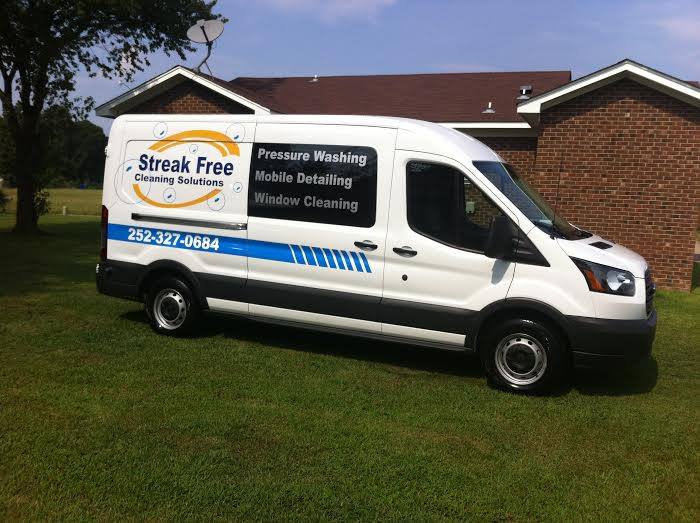 Streak Free Cleaning Solutions branded service van